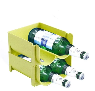 Stackable Two Slot Plastic Wine Rack (2 pcs) Stackable Two Slot Plastic Wine Rack (2 pcs)