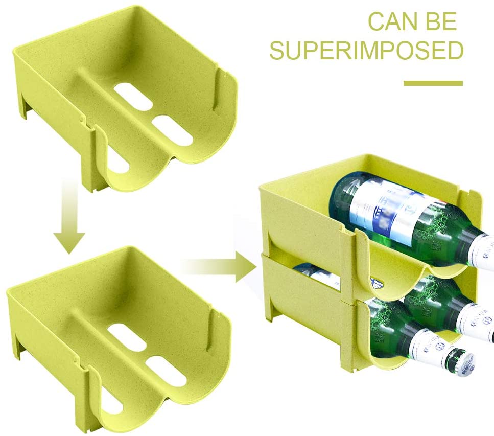 Stackable Two Slot Plastic Wine Rack (2 pcs) Stackable Two Slot Plastic Wine Rack (2 pcs)