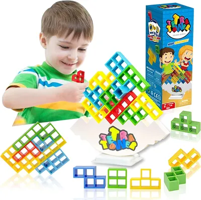 Stacking Blocks Tetra Tower Balance Game Stacking Building Blocks Puzzle Board Assembly Bricks Educational Toys for Stacking Blocks Tetra Tower Balance Game Stacking Building Blocks Puzzle Board Assembly Bricks Educational Toys for