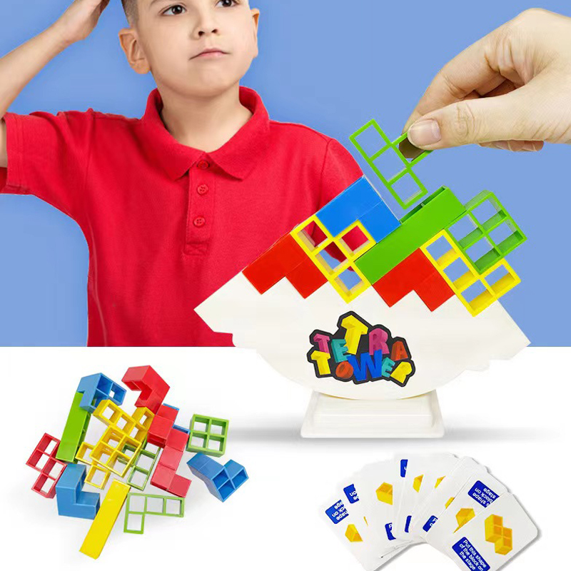 Stacking Blocks Tetra Tower Balance Game Stacking Building Blocks Puzzle Board Assembly Bricks Educational Toys for Stacking Blocks Tetra Tower Balance Game Stacking Building Blocks Puzzle Board Assembly Bricks Educational Toys for