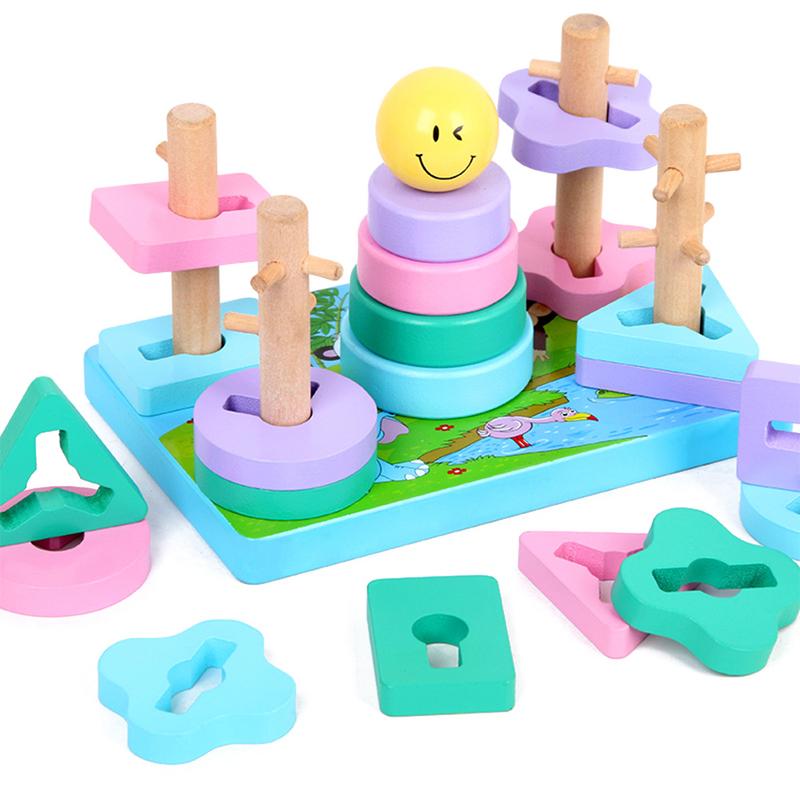 Stacking Toys Kids Wooden Shapes Stacking Toys Kids Wooden Shapes