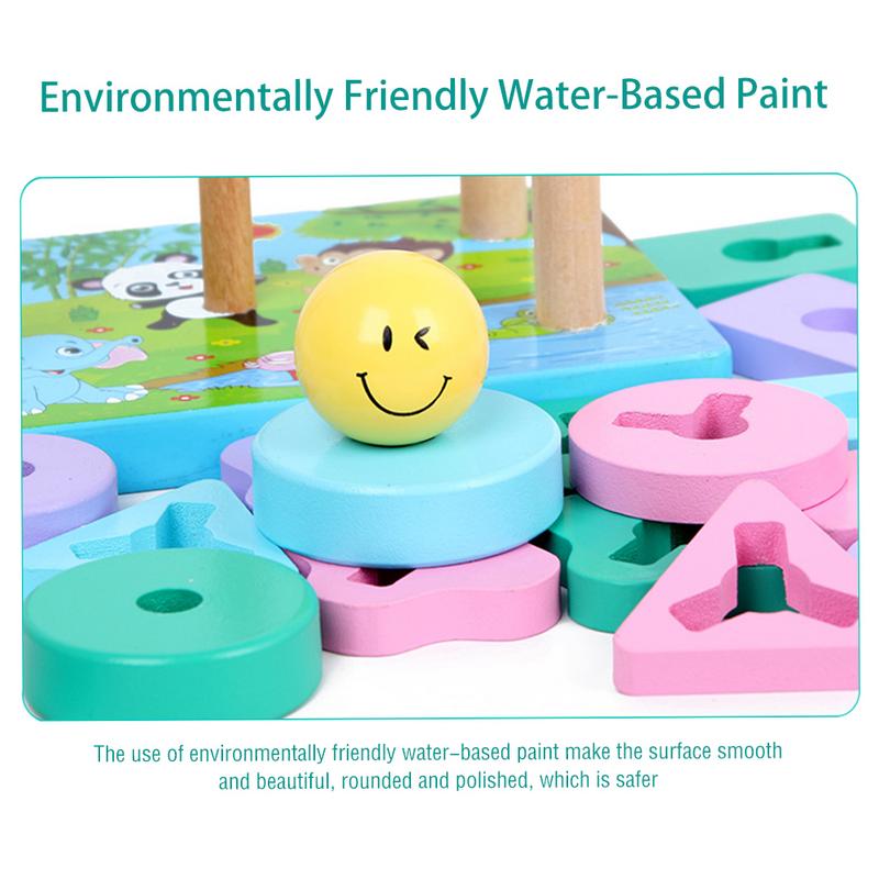 Stacking Toys Kids Wooden Shapes Stacking Toys Kids Wooden Shapes