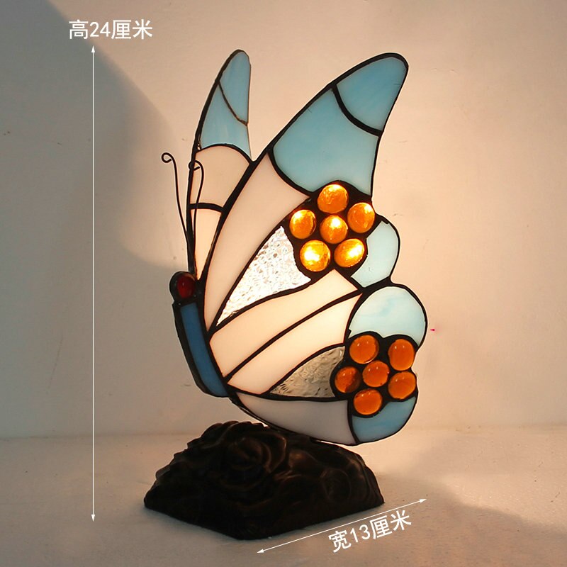 Stained Glass Butterfly Night Light