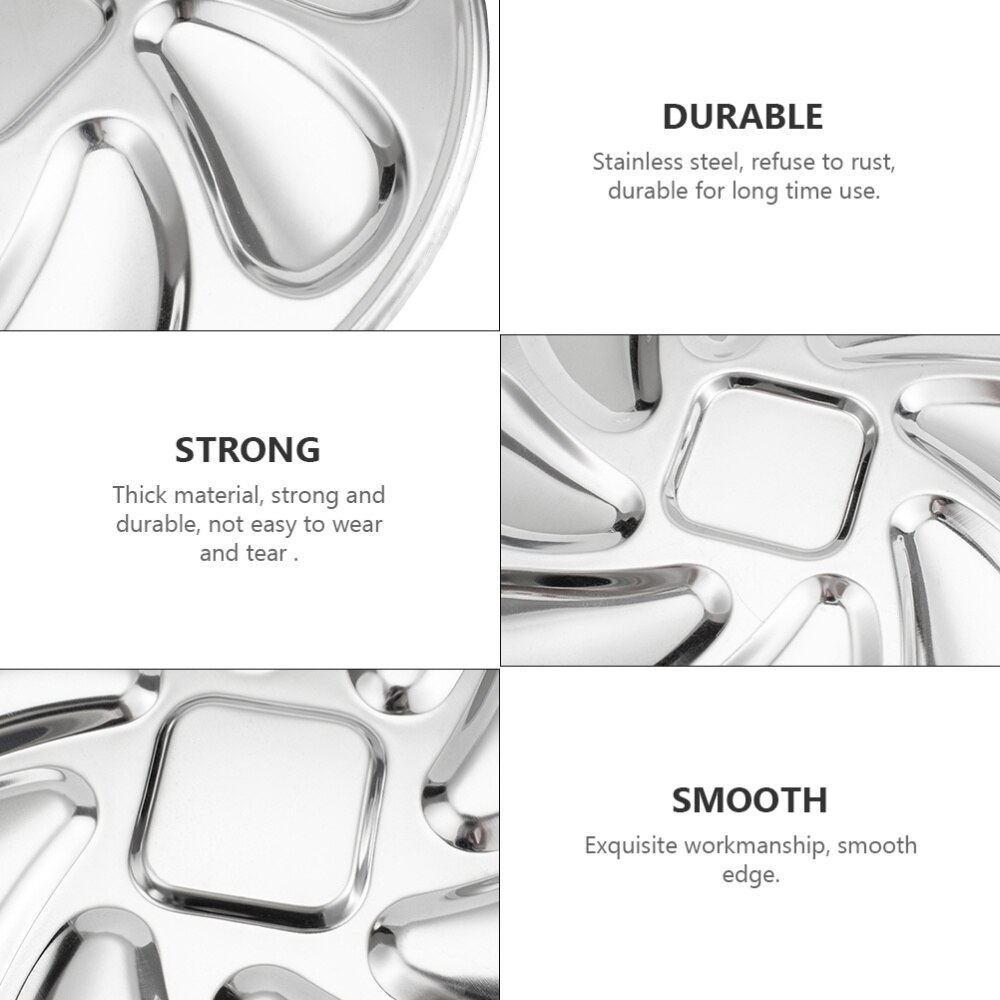 Stainless 8 Slot Oyster Serving Plate