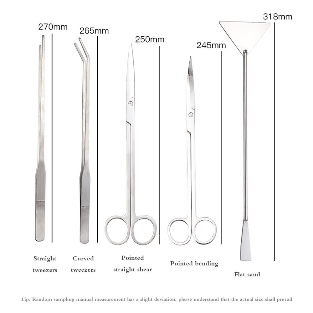 Stainless Aquascaping Tool Kit (5pcs) Stainless Aquascaping Tool Kit (5pcs)