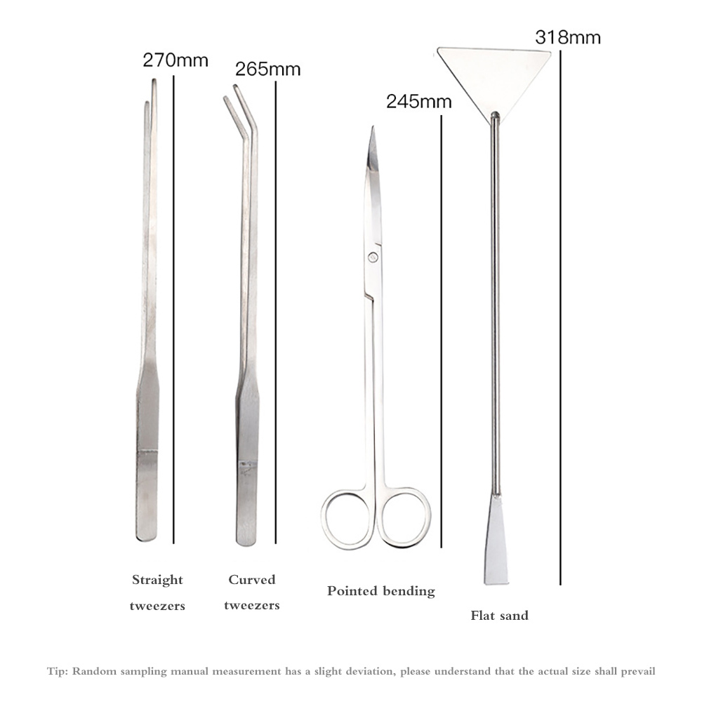 Stainless Aquascaping Tool Set (4pcs) Stainless Aquascaping Tool Set (4pcs)