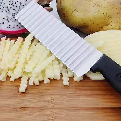 Stainless Blade Crinkle Chip Cutter