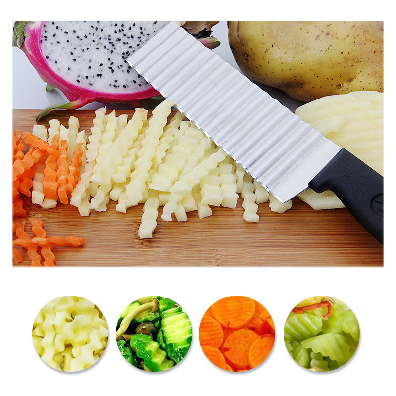 Stainless Blade Crinkle Chip Cutter