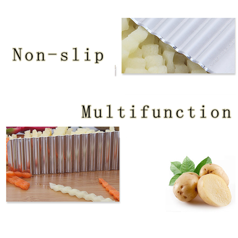 Stainless Blade Crinkle Chip Cutter