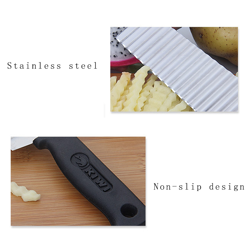 Stainless Blade Crinkle Chip Cutter