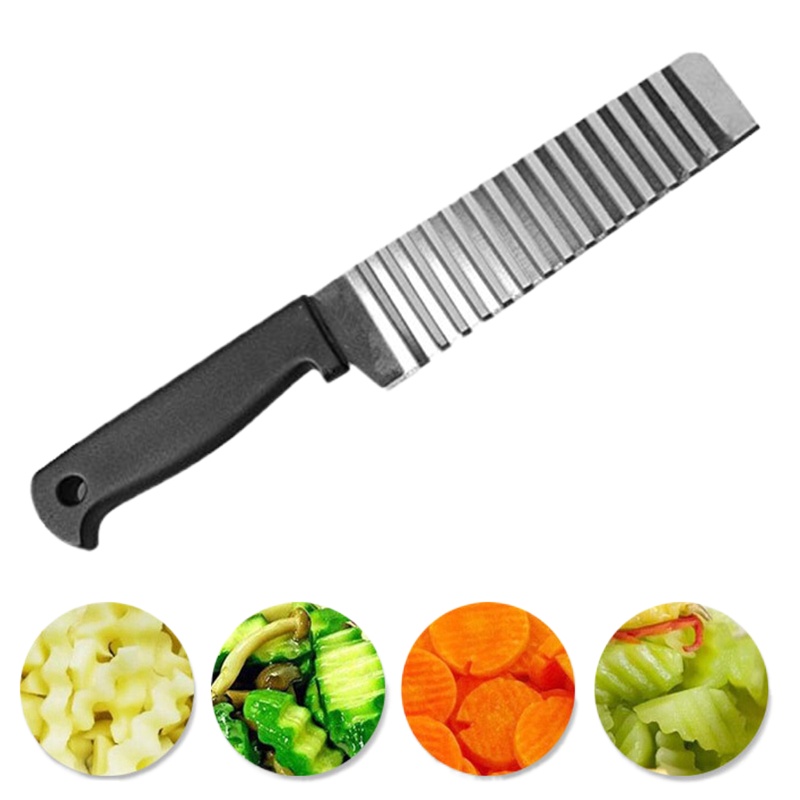 Stainless Blade Crinkle Chip Cutter