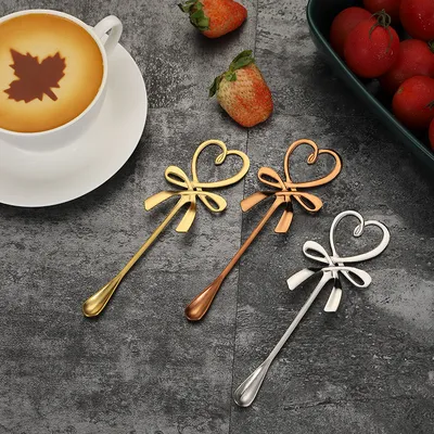 Stainless Bow Decorative Teaspoon Stainless Bow Decorative Teaspoon