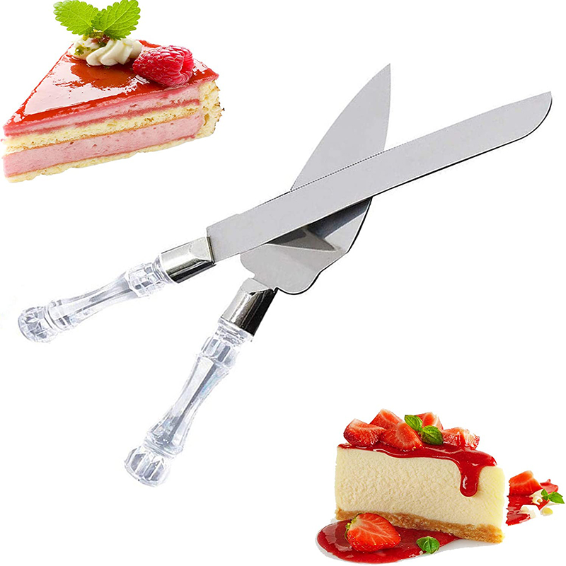 Stainless Cake Cutting Set (2 Pcs)