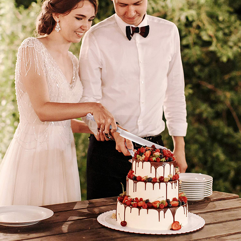 Stainless Cake Cutting Set (2 Pcs) Stainless Cake Cutting Set (2 Pcs)