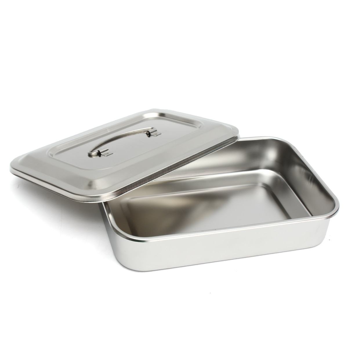 Stainless Dental Instruments Tray with Lid Stainless Dental Instruments Tray with Lid
