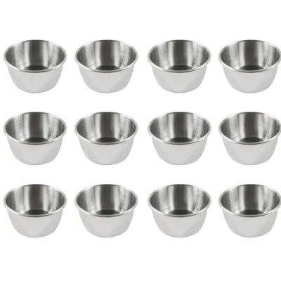 Stainless Dipping Sauce Cups (12pcs) Stainless Dipping Sauce Cups (12pcs)