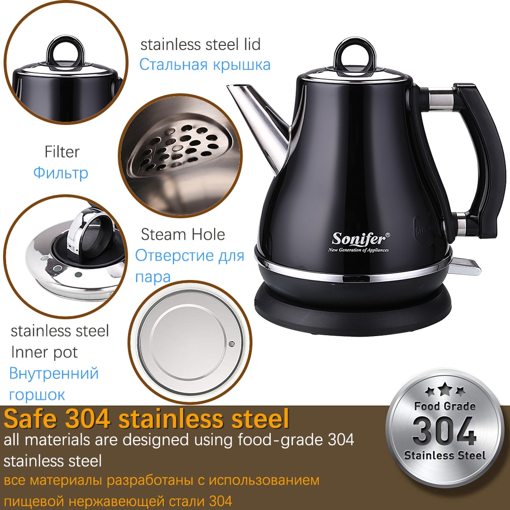 Stainless Electric Kettle Quick Heating Pot Stainless Electric Kettle Quick Heating Pot