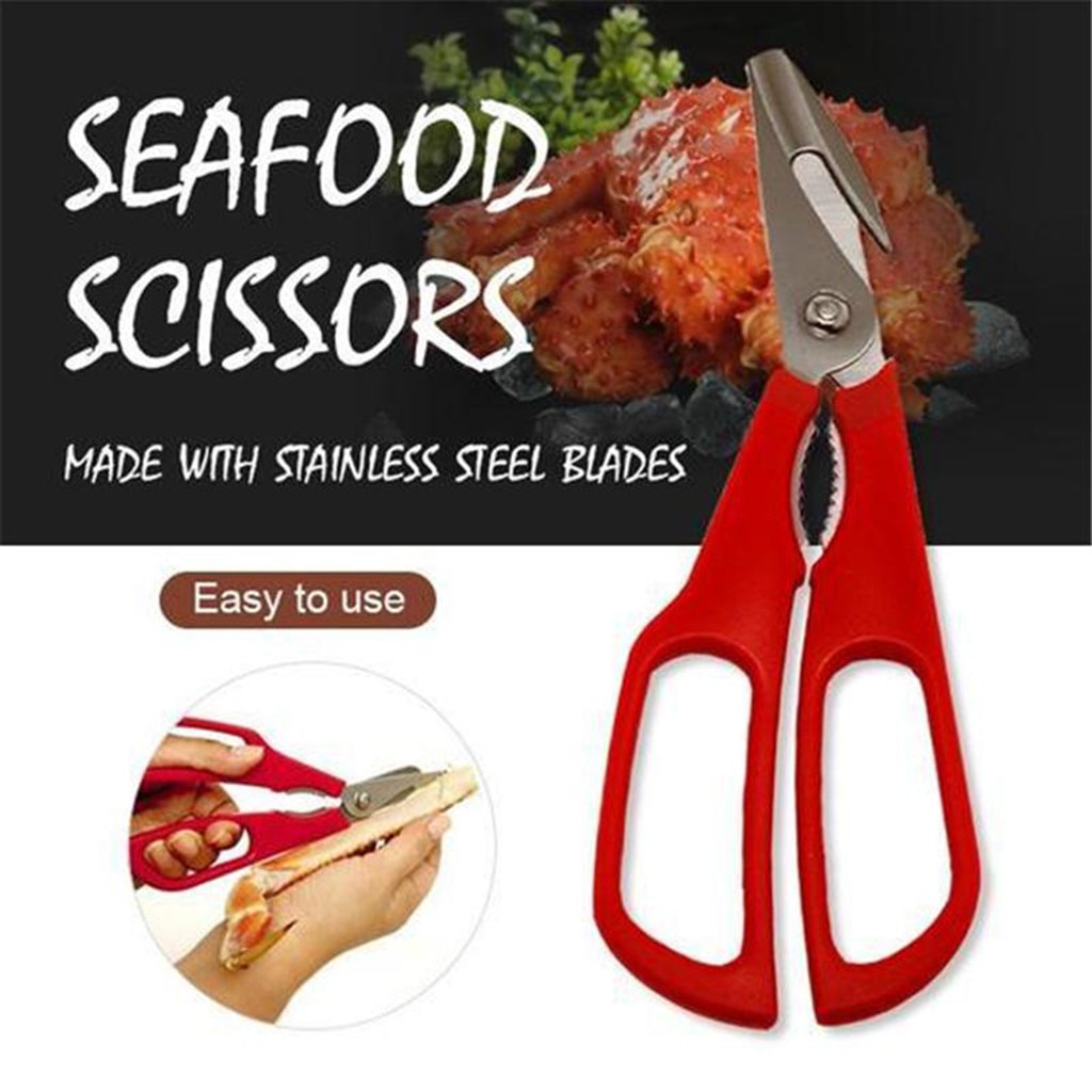 Stainless Ergonomic Seafood Scissors Stainless Ergonomic Seafood Scissors