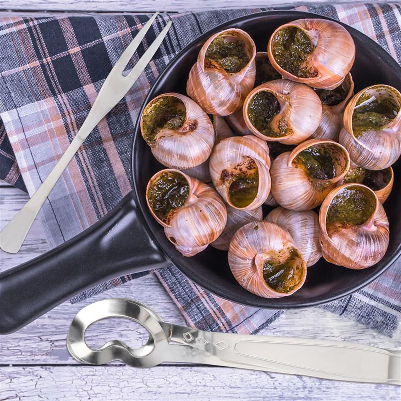 Stainless Escargot Tongs and Fork Stainless Escargot Tongs and Fork