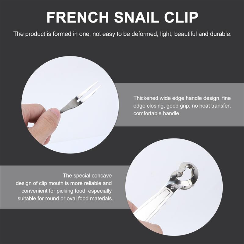 Stainless Escargot Tongs and Fork Stainless Escargot Tongs and Fork