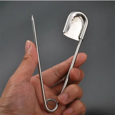 Stainless Extra Large Safety Pins (7pcs)