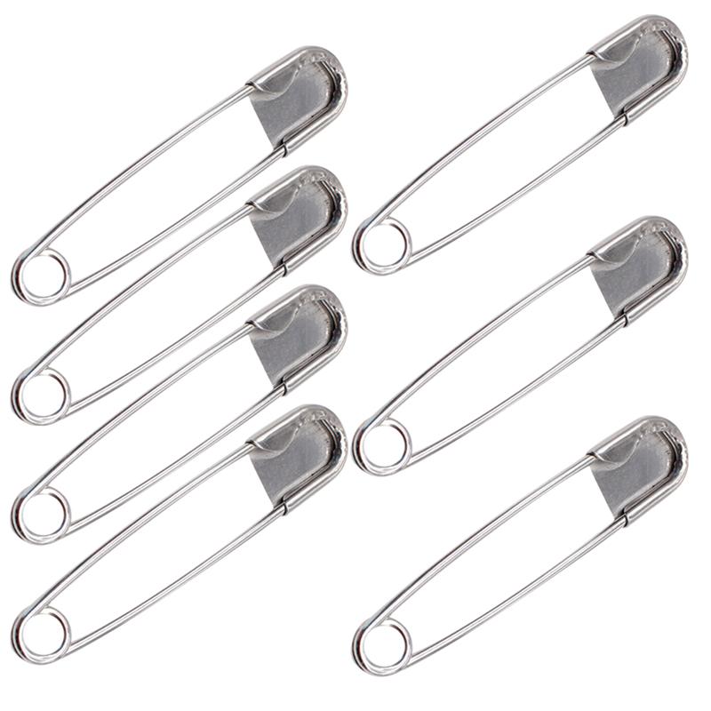Stainless Extra Large Safety Pins (7pcs)