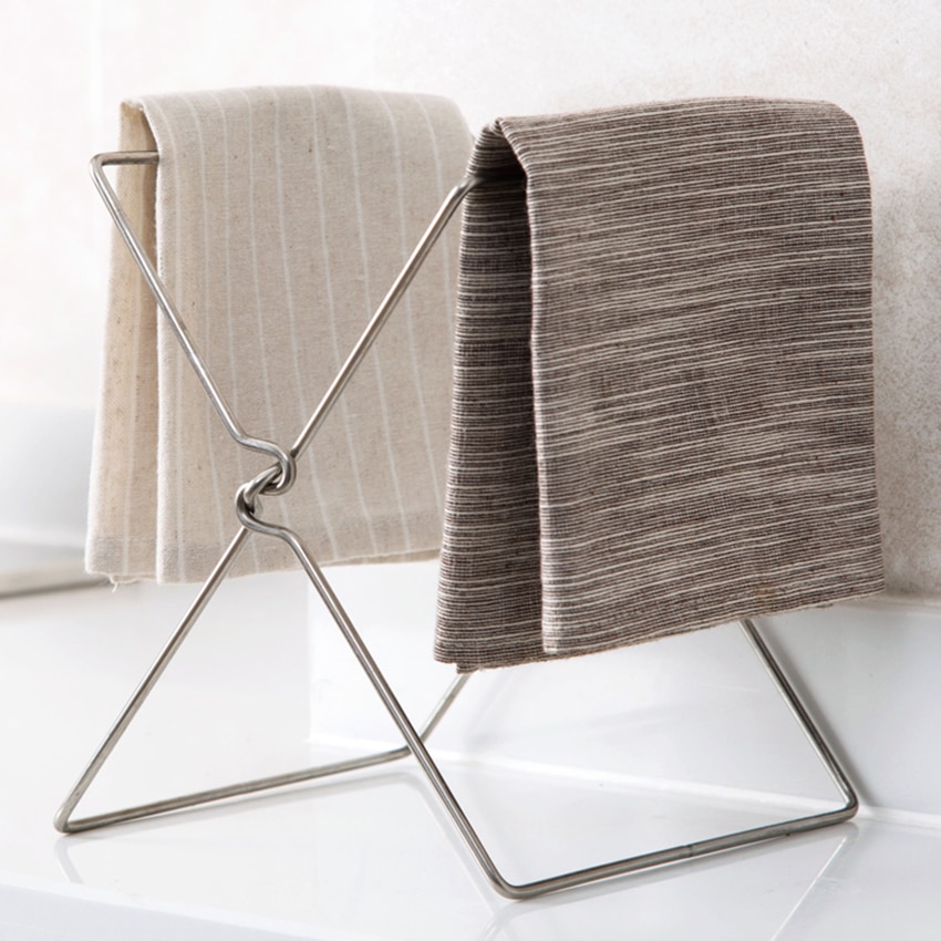 Stainless Folding Trash Bag Stand