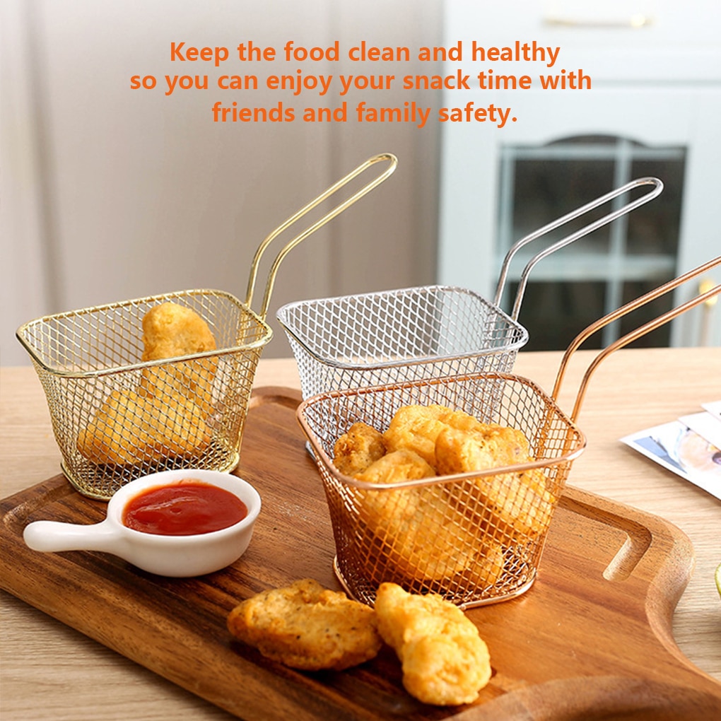 Stainless Fries Serving Baskets (8pcs)