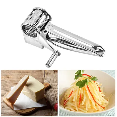 Stainless Hand Crank Cheese Grater Stainless Hand Crank Cheese Grater