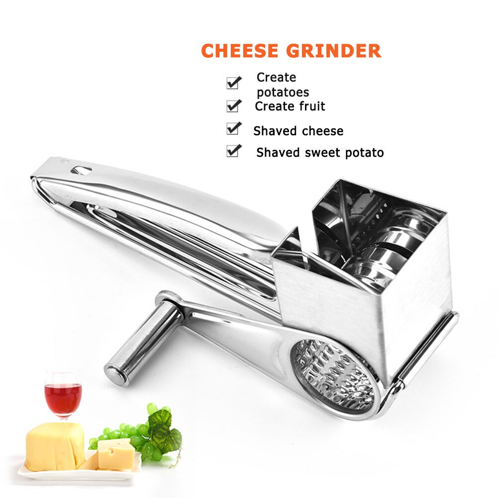 Stainless Hand Crank Cheese Grater Stainless Hand Crank Cheese Grater