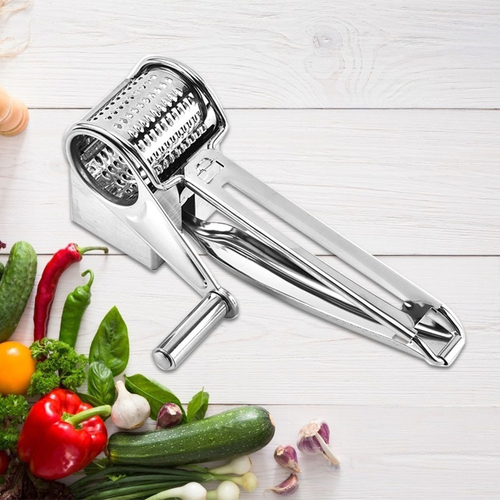 Stainless Hand Crank Cheese Grater Stainless Hand Crank Cheese Grater