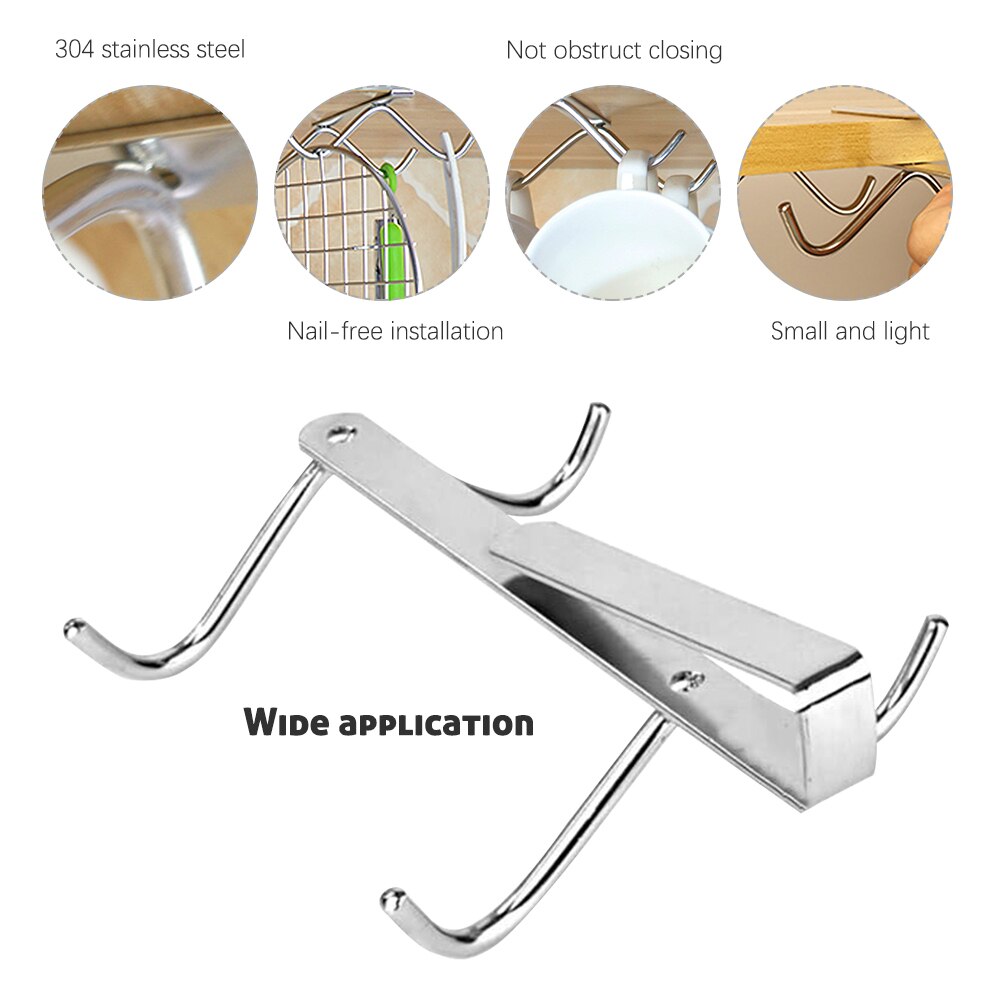 Stainless Iron Coffee Mug Hooks