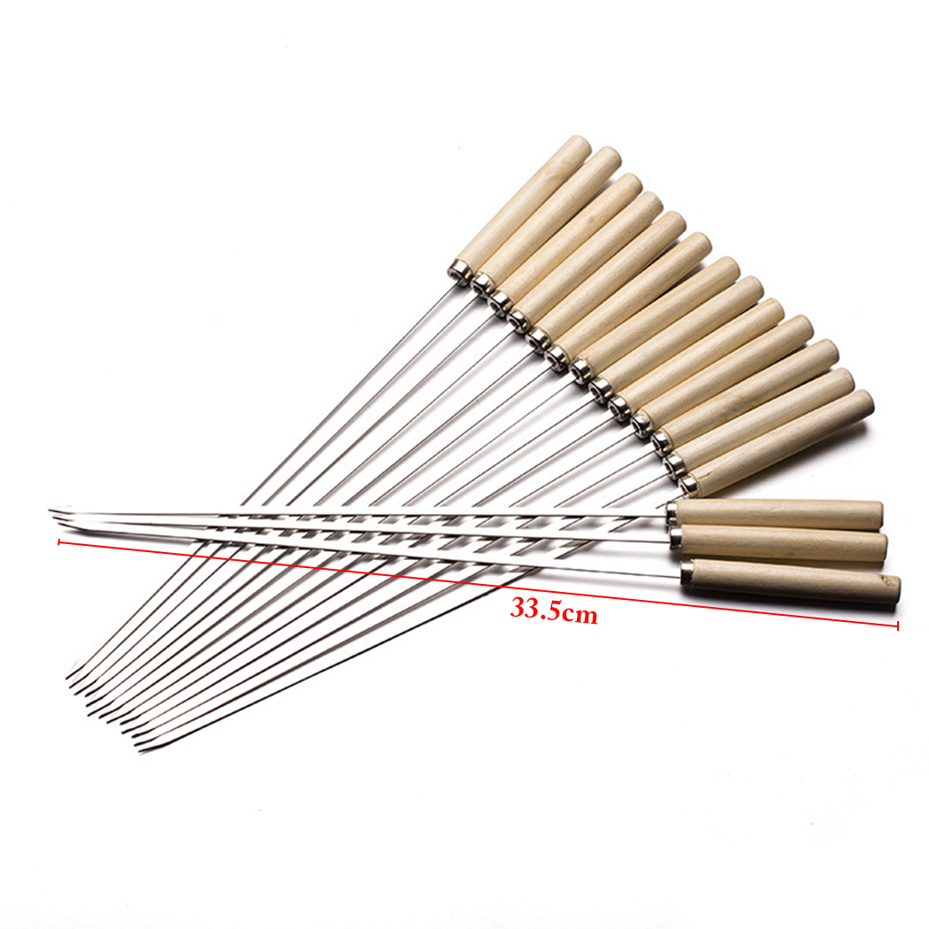 Stainless Kebab Metal Skewers (20pcs) Stainless Kebab Metal Skewers (20pcs)