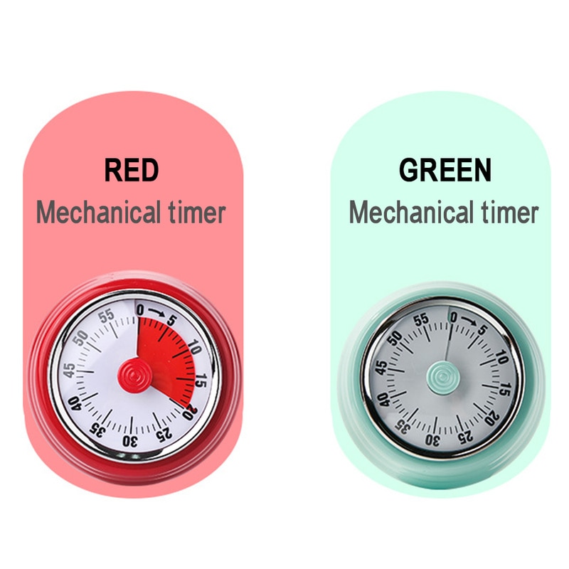 Stainless Magnetic Mechanical Kitchen Timer