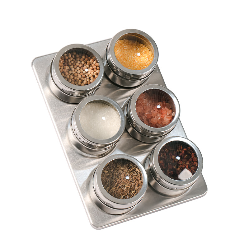 Stainless Magnetic Wall Spice Rack