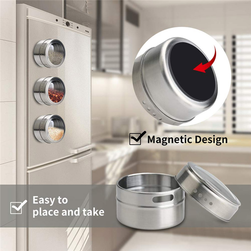 Stainless Magnetic Wall Spice Rack Stainless Magnetic Wall Spice Rack