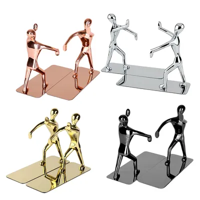 Stainless Man Creative Bookends (2 pcs) Stainless Man Creative Bookends (2 pcs)