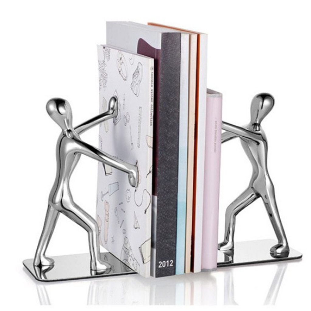 Stainless Man Creative Bookends (2 pcs) Stainless Man Creative Bookends (2 pcs)