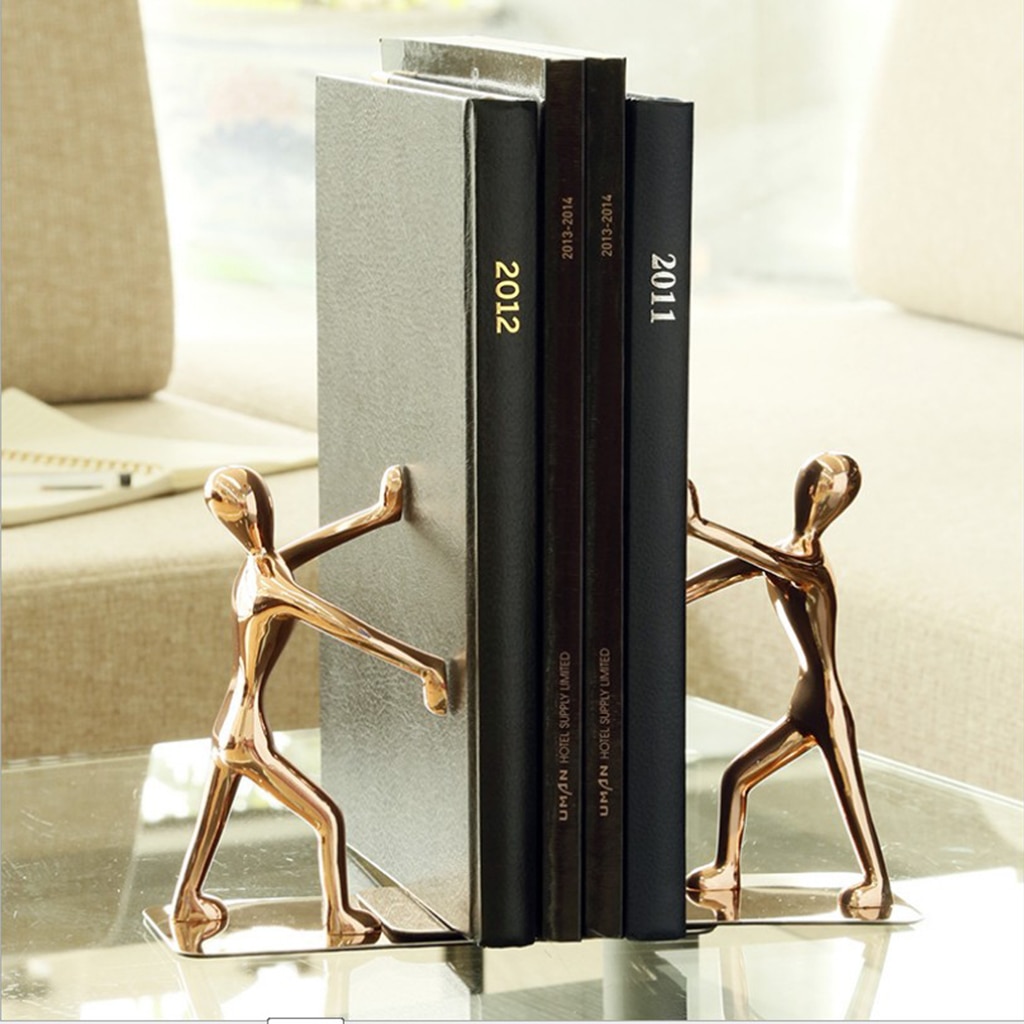 Stainless Man Creative Bookends (2 pcs) Stainless Man Creative Bookends (2 pcs)