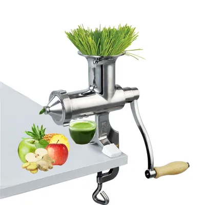 Stainless Manual Wheatgrass Juicer Stainless Manual Wheatgrass Juicer