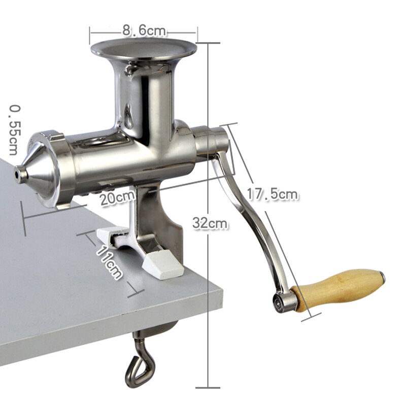 Stainless Manual Wheatgrass Juicer Stainless Manual Wheatgrass Juicer