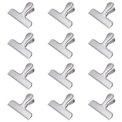 Stainless Metal Chip Clips (12pcs) Stainless Metal Chip Clips (12pcs)