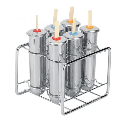 Stainless Metal Popsicle Molds (6pcs)