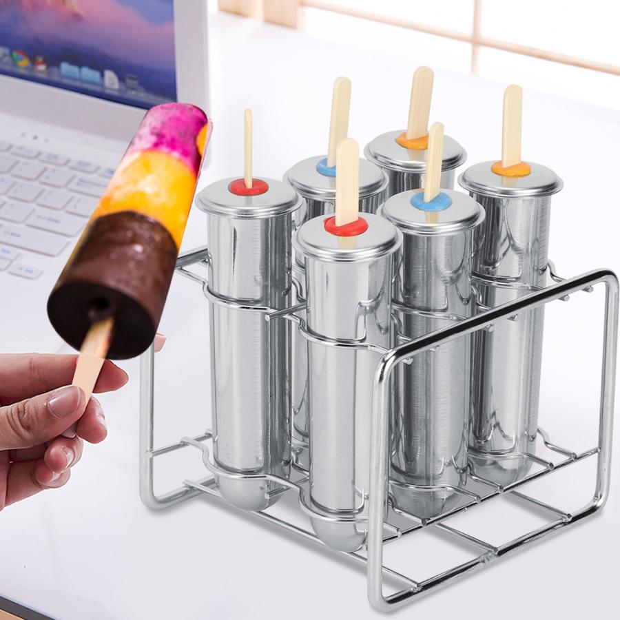 Stainless Metal Popsicle Molds (6pcs)