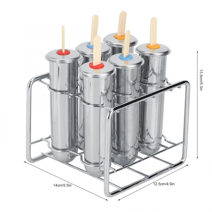 Stainless Metal Popsicle Molds (6pcs)