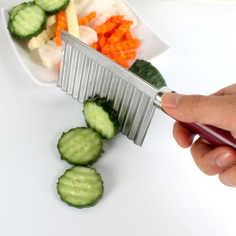 Stainless Potato Crinkle Cutter Knife Stainless Potato Crinkle Cutter Knife