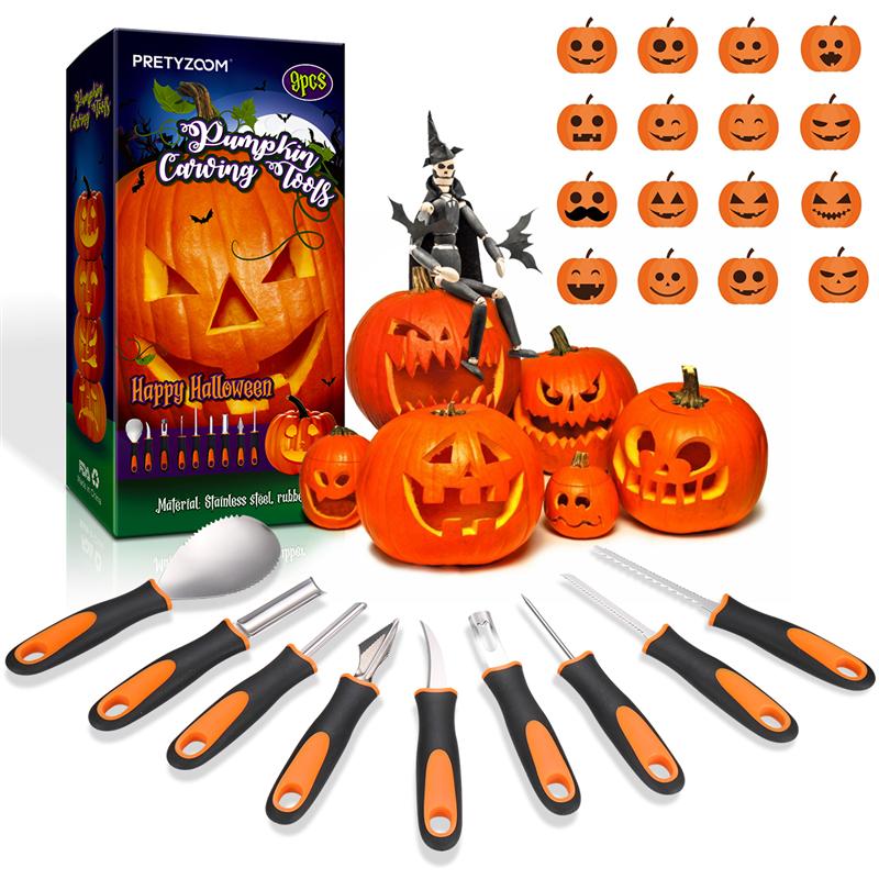 Stainless Pumpkin Carving Set (9pcs) Stainless Pumpkin Carving Set (9pcs)