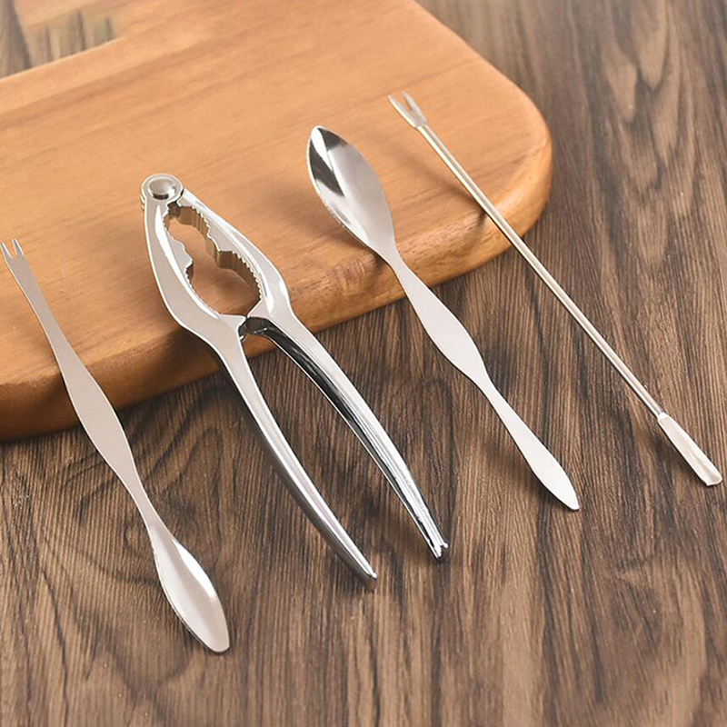 Stainless Seafood Tools Set (4pcs)