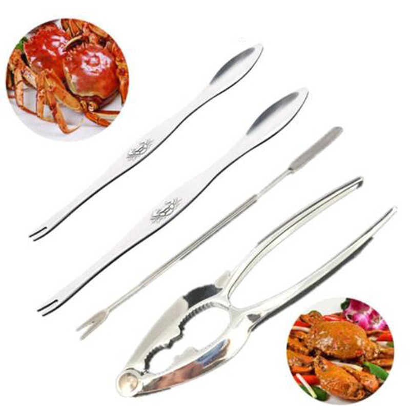 Stainless Seafood Tools Set (4pcs) Stainless Seafood Tools Set (4pcs)