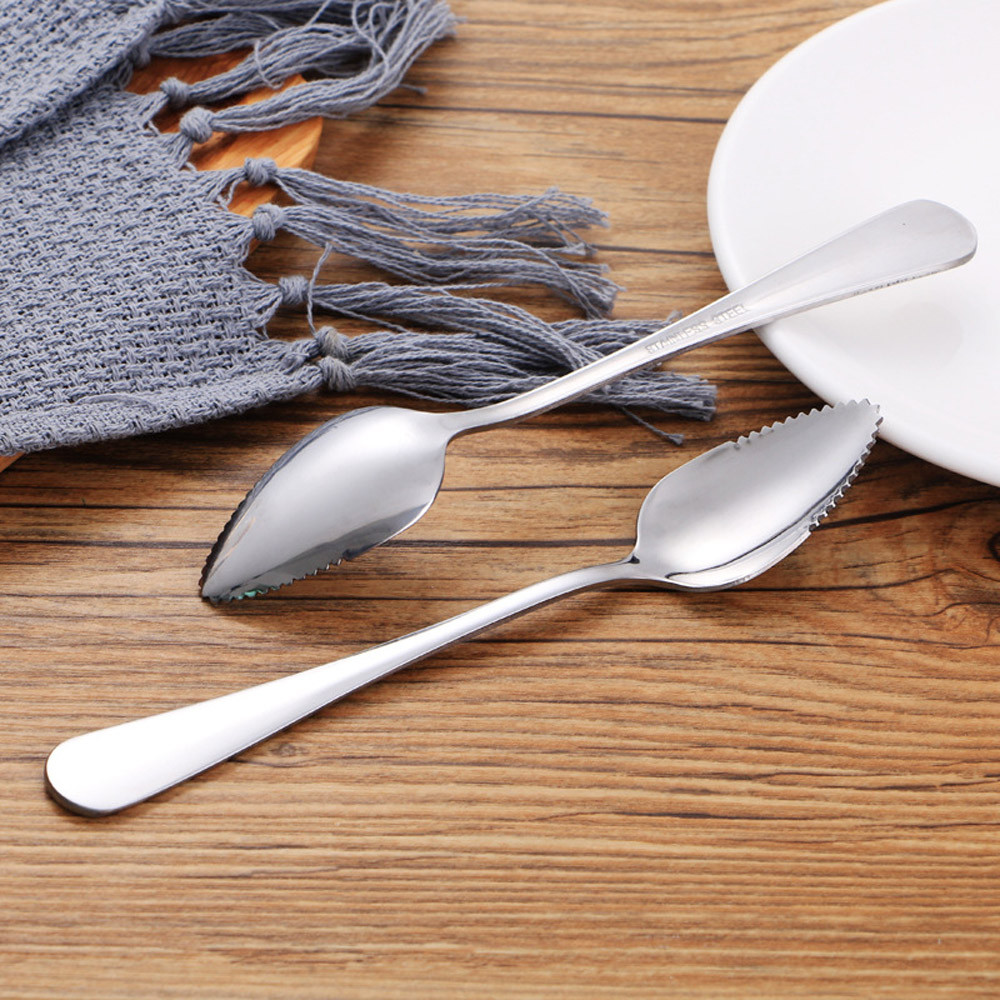 Stainless Serrated Grapefruit Spoons (2pcs)